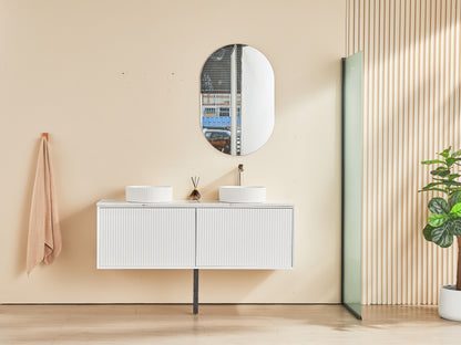 Kirribilli Matte White PVC 1500mm Wall Hung Vanity (Cabinet Only)