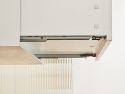 Kirribilli Matte White PVC 600mm Wall Hung Vanity with Ceramic Top