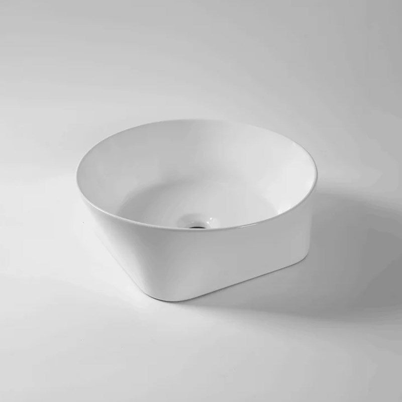 400x400x140mm Gloss White Above Counter Basin