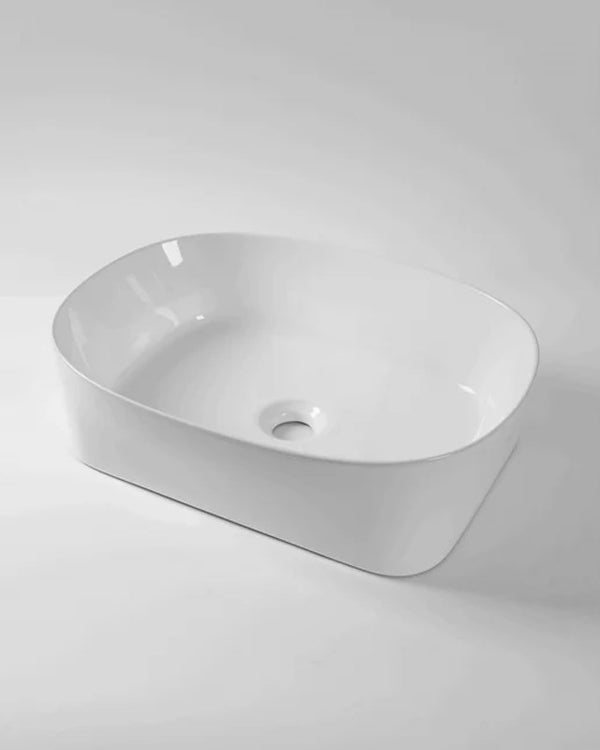 500x360x140mm Gloss White Above Counter Basin