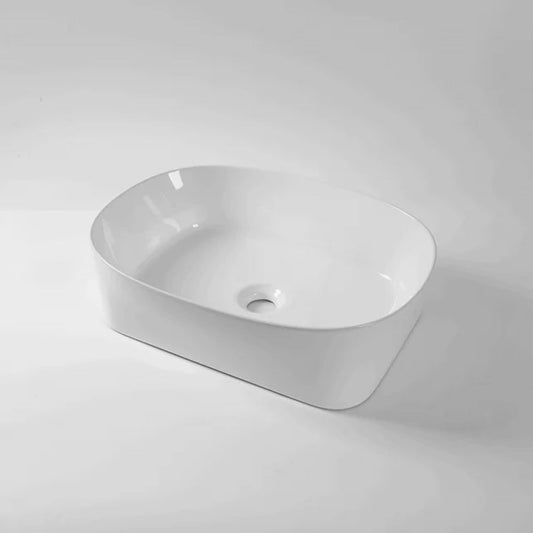 500x360x140mm Gloss White Above Counter Basin