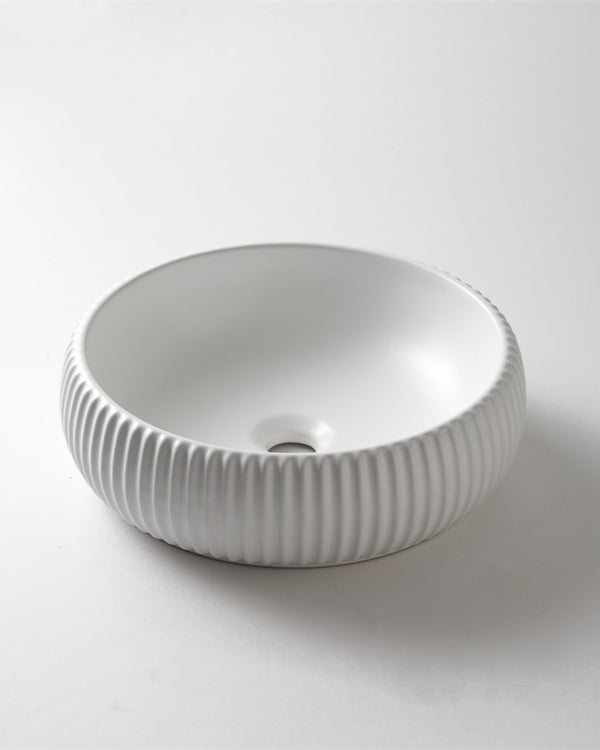 420x420x125mm Matte White Above Counter Basin