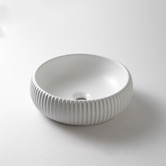 420x420x125mm Matte White Above Counter Basin