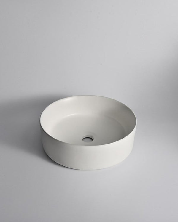 360x360x125mm Matte White Above Counter Basin