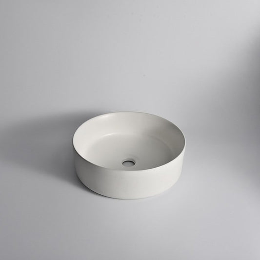 360x360x125mm Matte White Above Counter Basin
