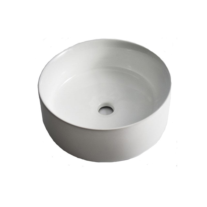360x360x125mm Gloss White Above Counter Basin
