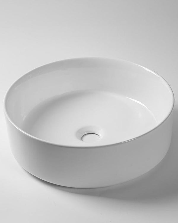 405x405x130mm Matte White Above Counter Basin