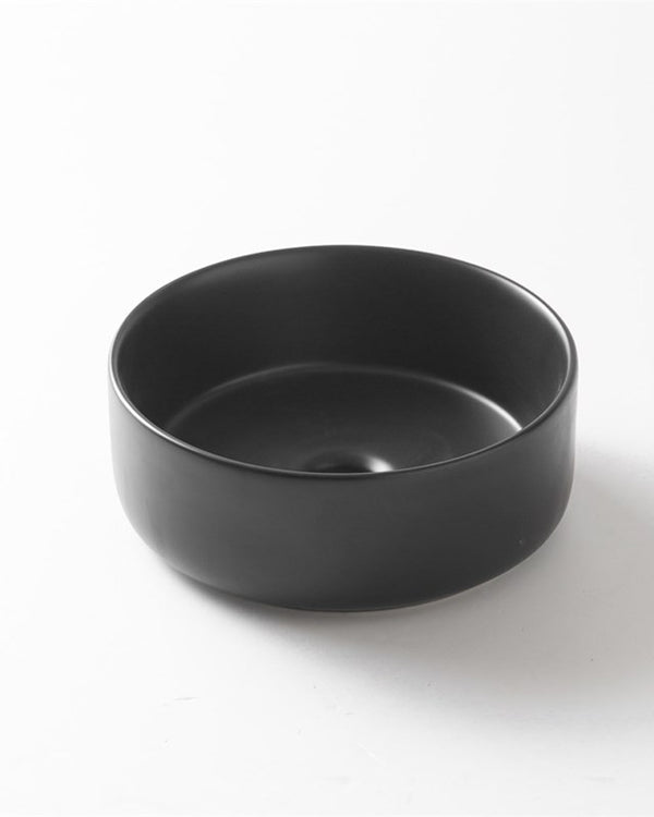 300x300x110mm Matte Black Above Counter Basin