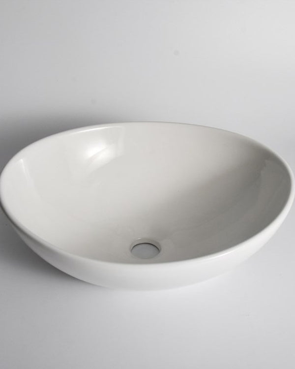 405x335x145mm Gloss White Above Counter Basin