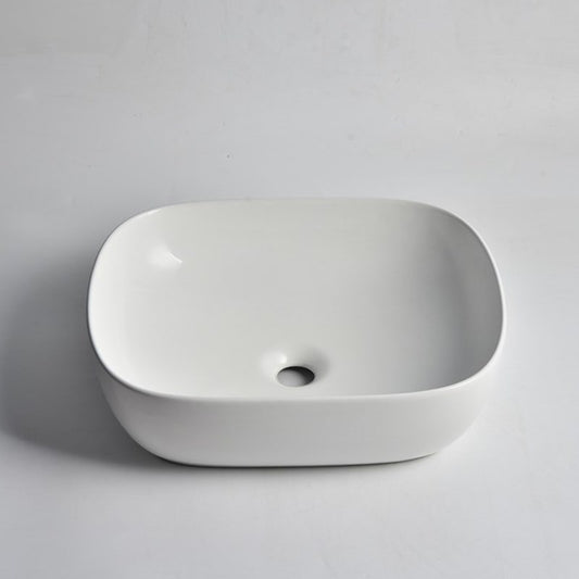 485x395x145mm Matte White Above Counter Basin