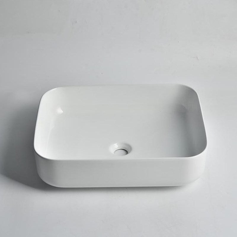 500x400x135mm Gloss White Above Counter Basin