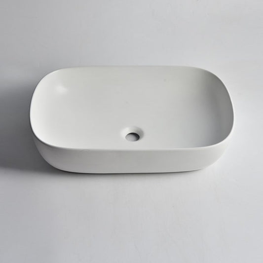 605x400x145mm Gloss White Above Counter Basin