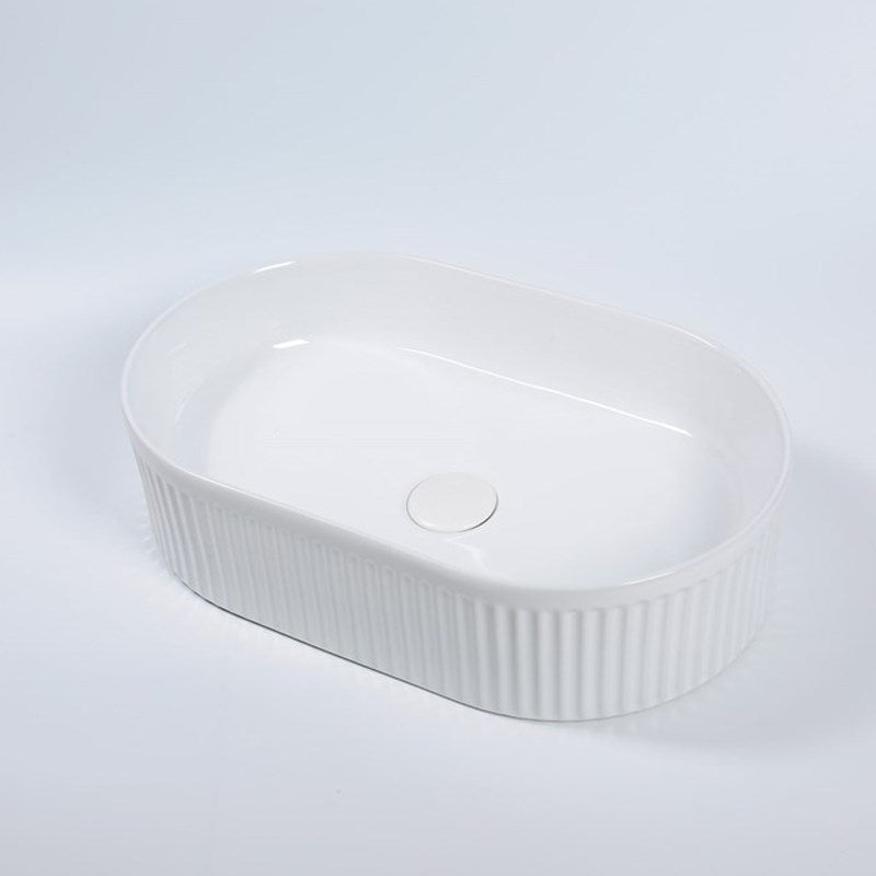 490x310x130mm Matte White Above Counter Basin