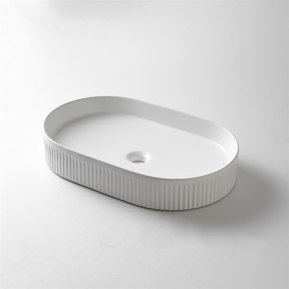 580x360x100mm Gloss White Above Counter Basin