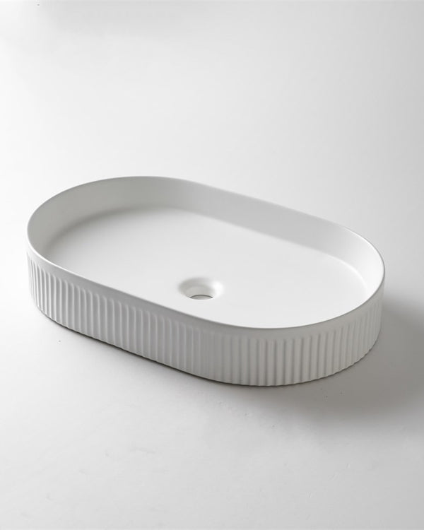 580x360x100mm Gloss White Above Counter Basin