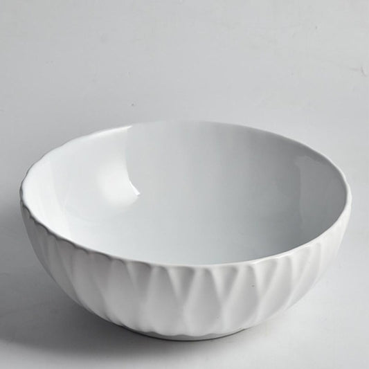 395x395x120mm Matte White Above Counter Basin