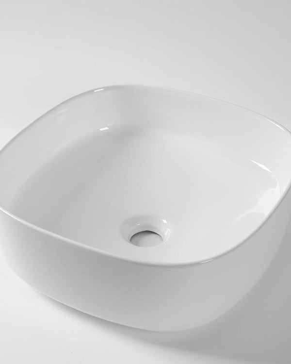 370x370x135mm Gloss White Above Counter Basin