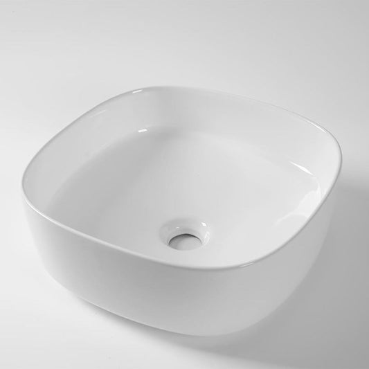 370x370x135mm Gloss White Above Counter Basin