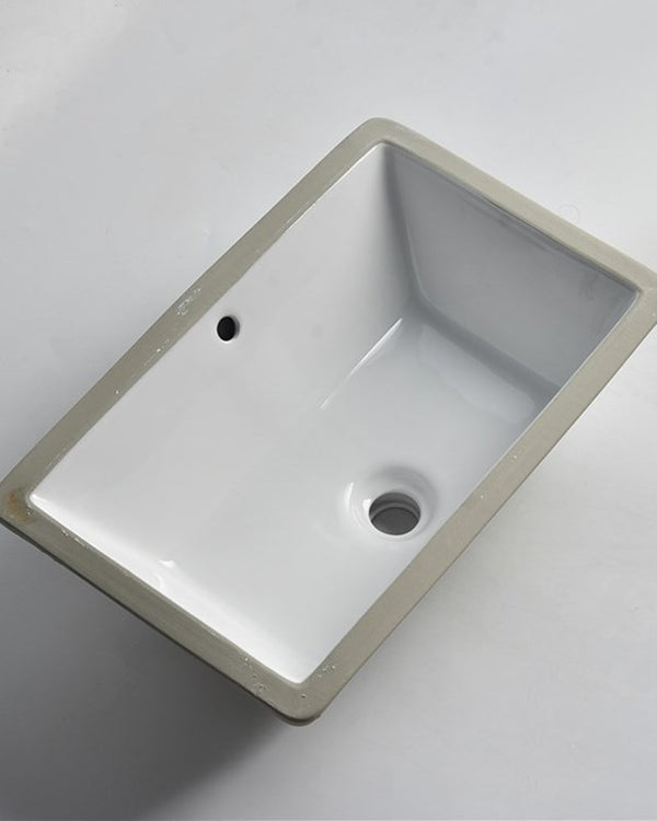 530x370x180mm Matte White Undermount Basin