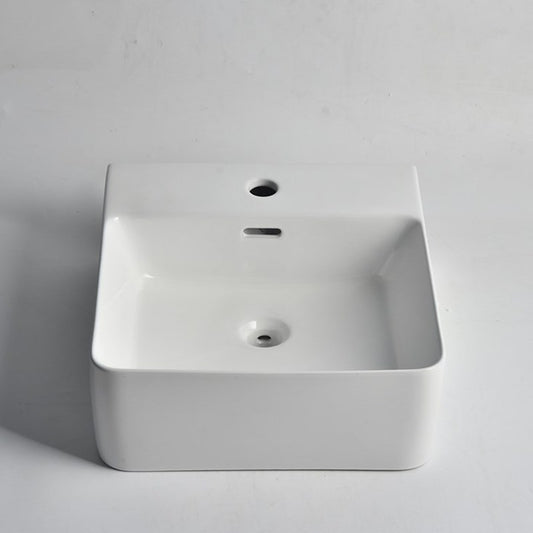 420x400x155mm Gloss White Wall Hung Basin