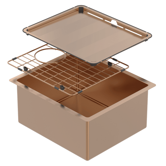 PIAZZA SGL BWL 390X445 + ACC - ARTISAN COPPER