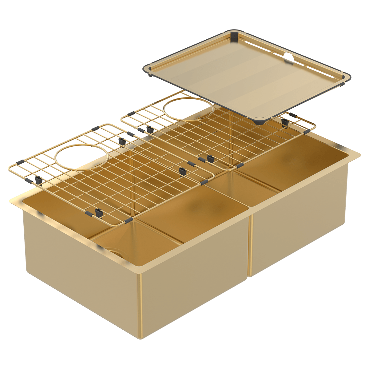 PIAZZA DBL BWL 758X445 + ACC - EUREKA GOLD