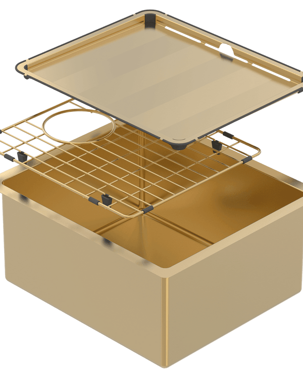 PIAZZA SGL BWL 390X445 + ACC - EUREKA GOLD