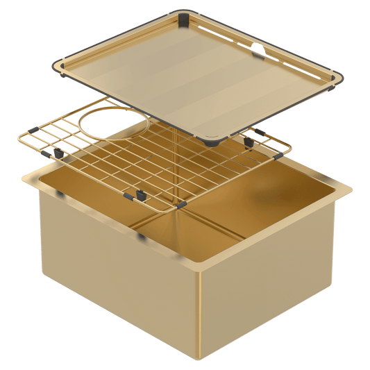 PIAZZA SGL BWL 390X445 + ACC - EUREKA GOLD