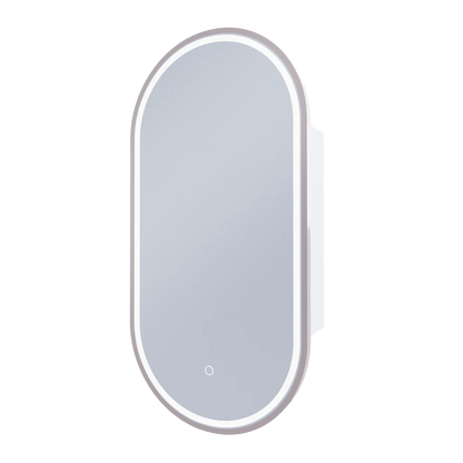 Capsule 450 with Brushed Nickel Frame - W450 x H900 x D125