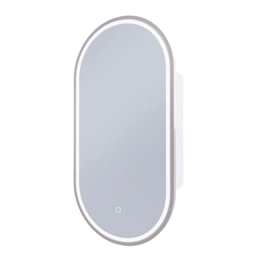 Capsule 450 with Brushed Nickel Frame - W450 x H900 x D125