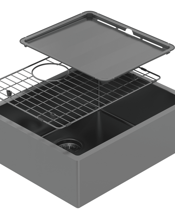 PIAZZA SGL BWL 545X445 + ACC - BLACK PEARL