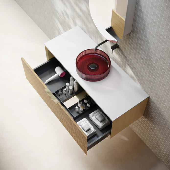 1500x465x390mm Relievo Oak