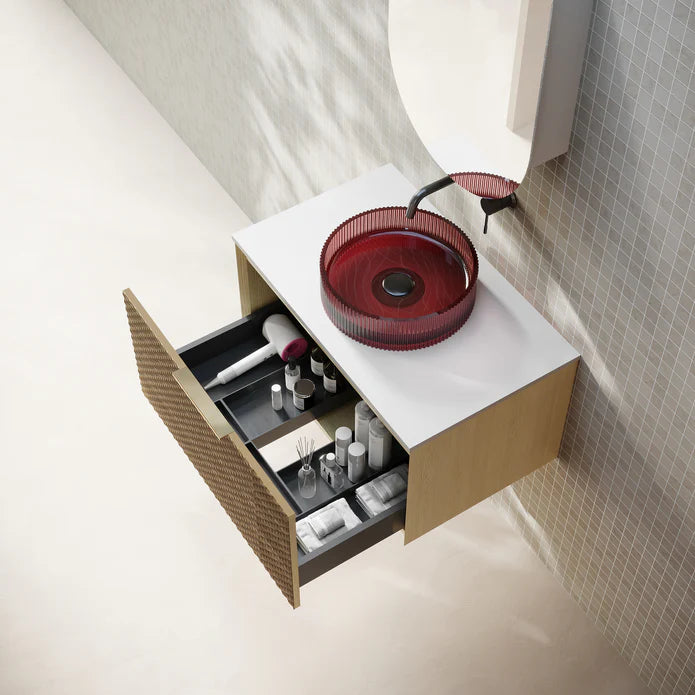 750x465x390mm Relievo Walnut