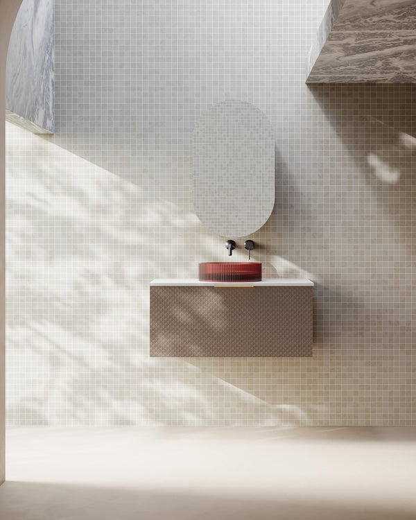 900x465x390mm Relievo Walnut