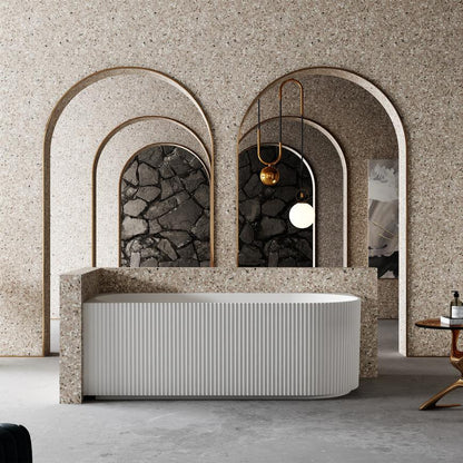 V-groove 1700mm left hand corner (matte white)