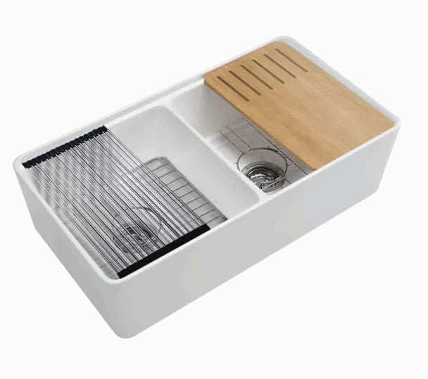 Orta Fireclay Buttler Workstation Sink 835mm LK-S-OFFC835