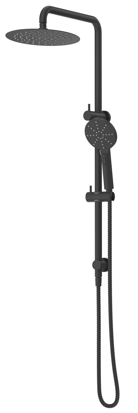 Mica Dual Shower Rail Black