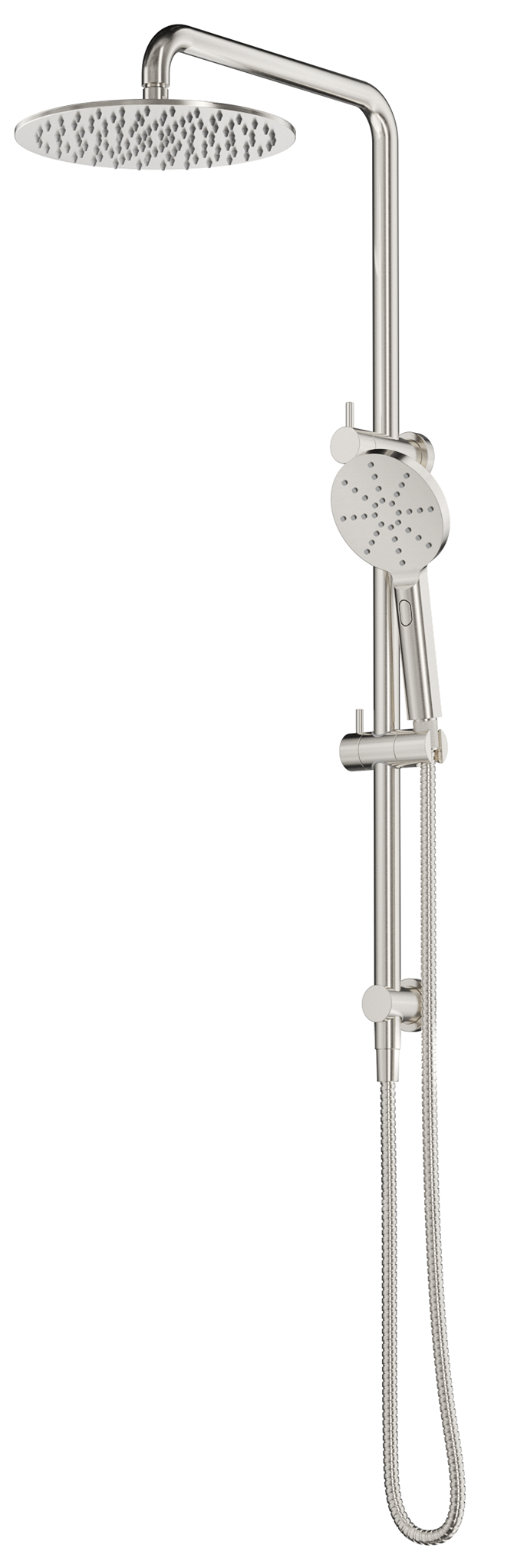 Mica Dual Shower Rail Brushed Nickel