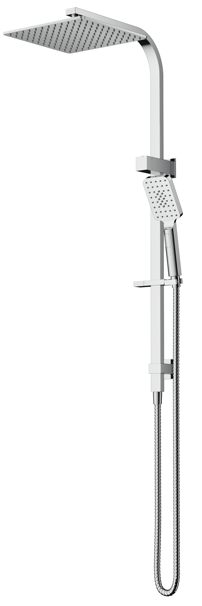 Cresta Dual Shower Rail Chrome