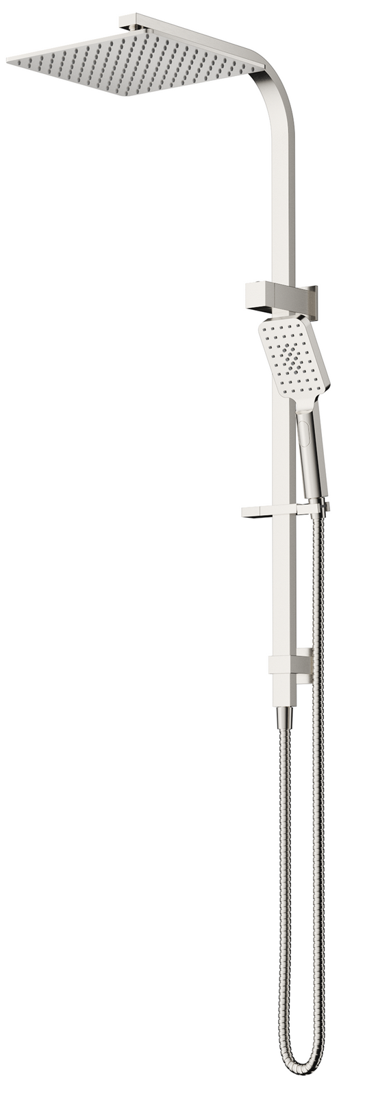 Cresta Dual Shower Rail Brushed Nickel