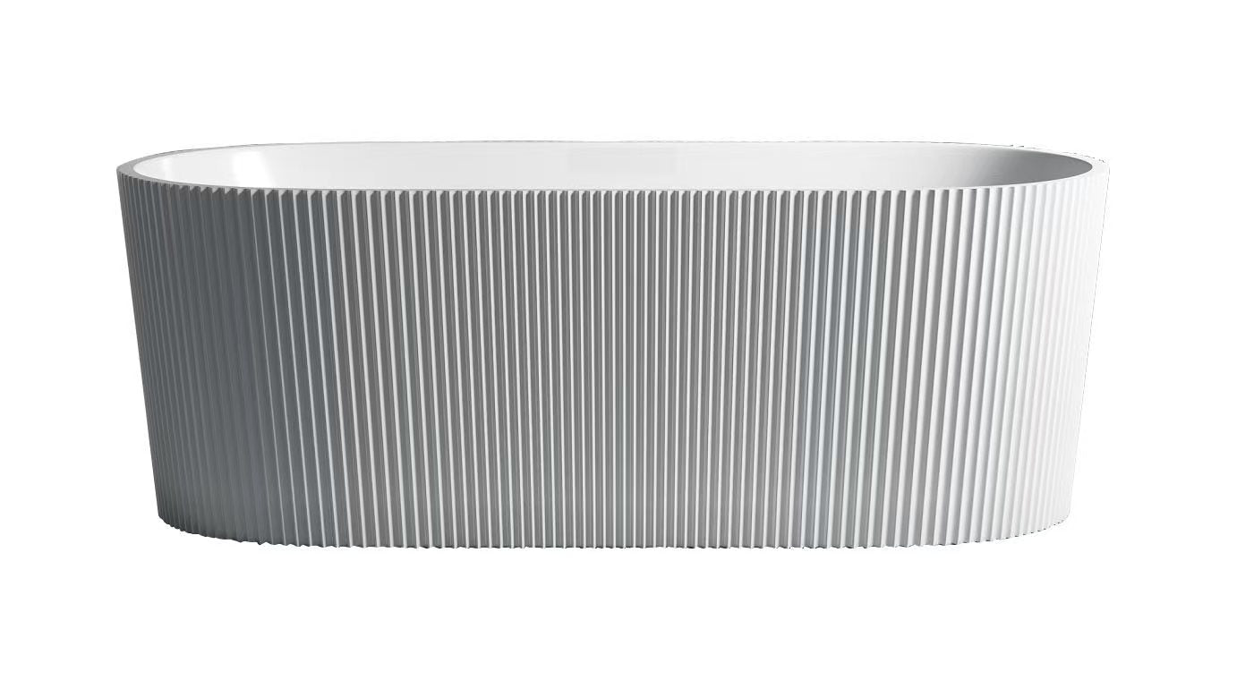 Agena Fluted Acrylic Free-Standing Bath LK-FA