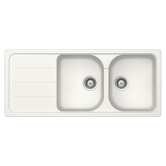 FORMHAUS 1160X500 DOUBLEBOWL&DRAINER - ALPINA