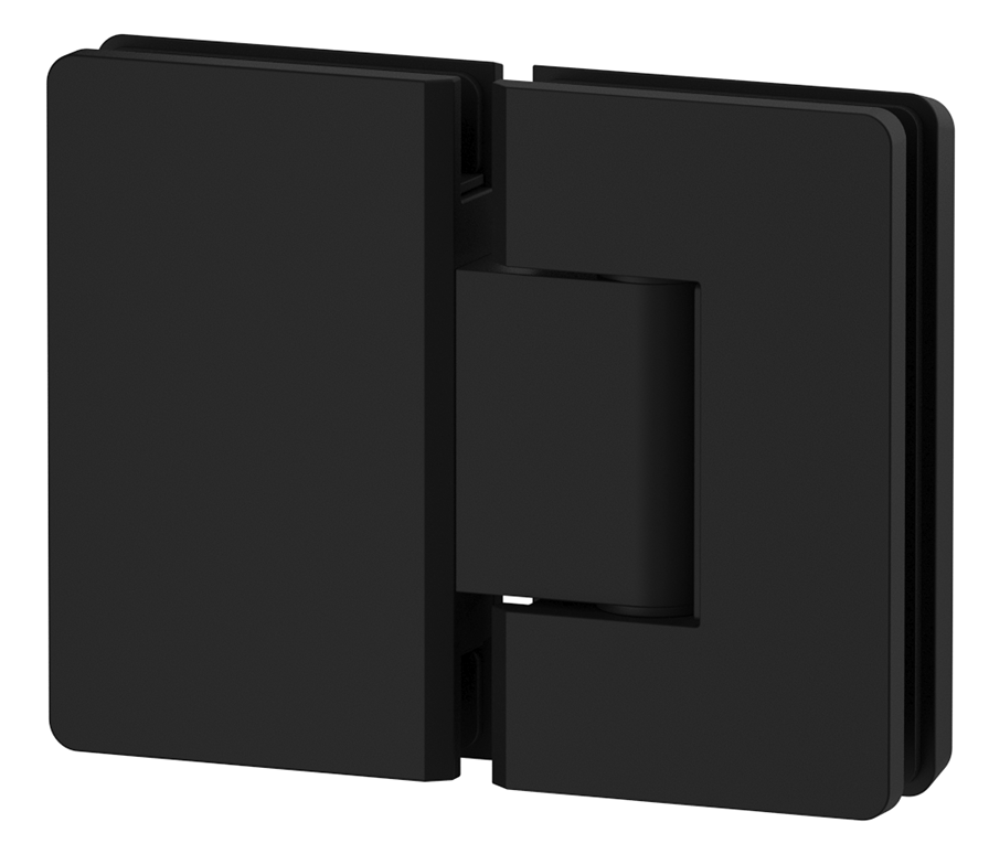 Shower Screen Hinges - Glass To Glass Black