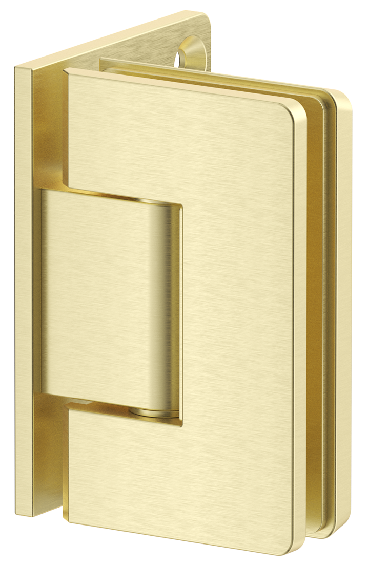 Shower Screen Hinge - Glass To Wall French Gold