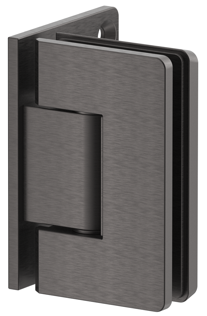 Shower Screen Hinge - Glass To Wall Gunmetal