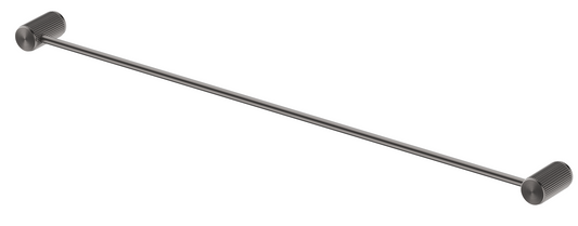 Mica Fluted Single Towel Rail Gunmetal
