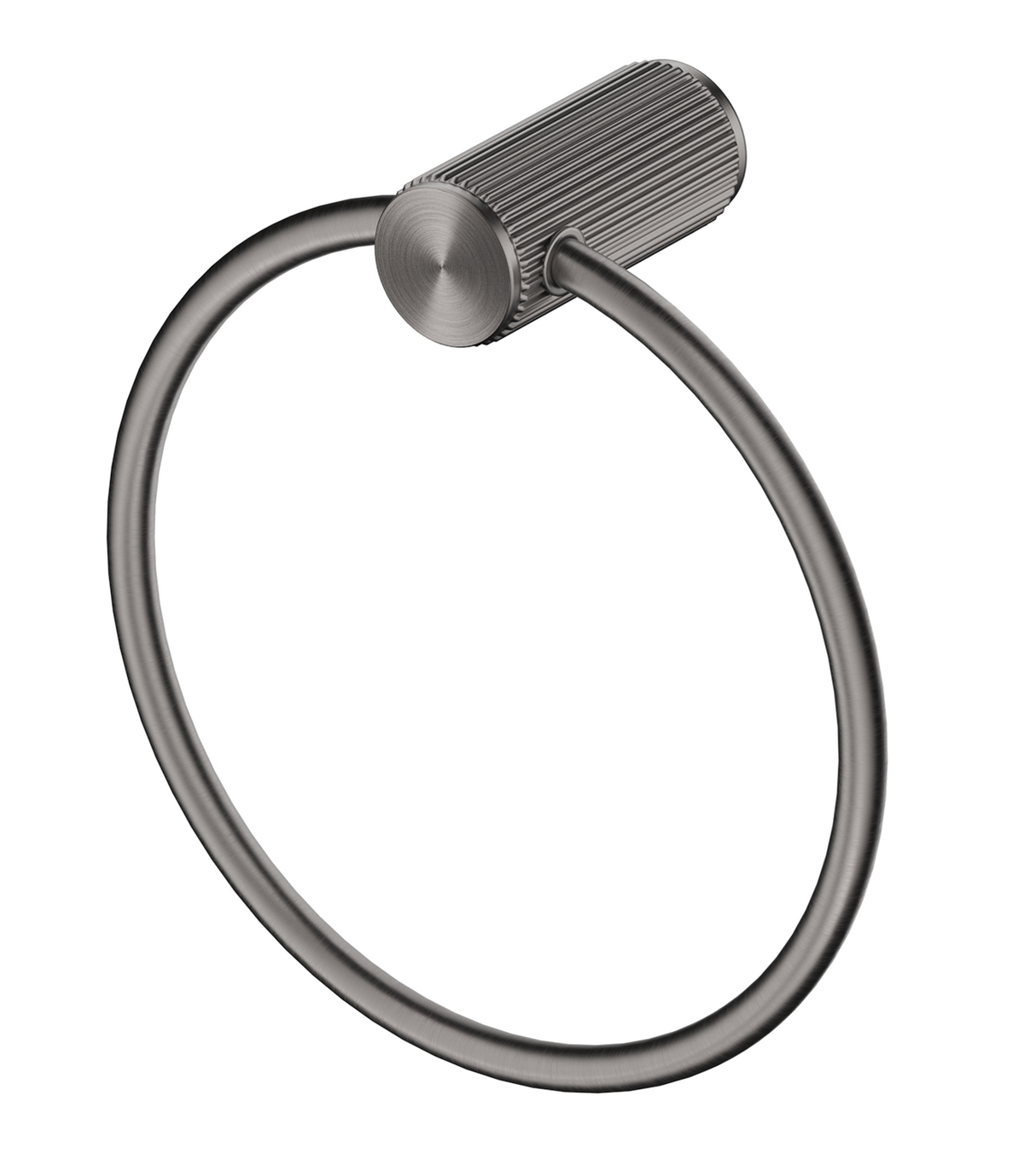 Mica Fluted Towel Ring Gunmetal