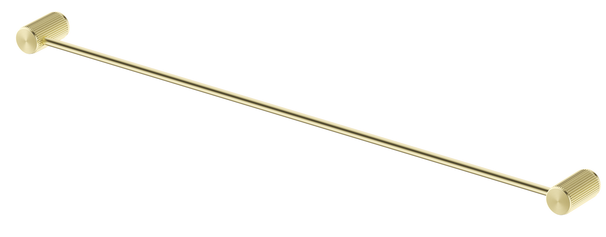 Mica Fluted Single Towel Rail French Gold