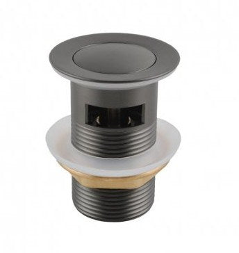 Gunmetal Pop Up Waste Overflow