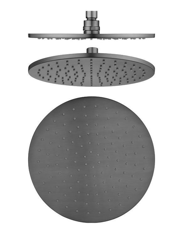 250mm Gunmetal Shower Head